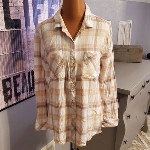 Tan Sz Med Flannel